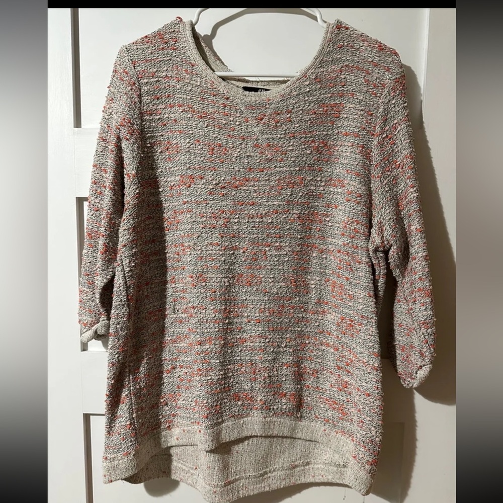 Sweater with Coral Detailing